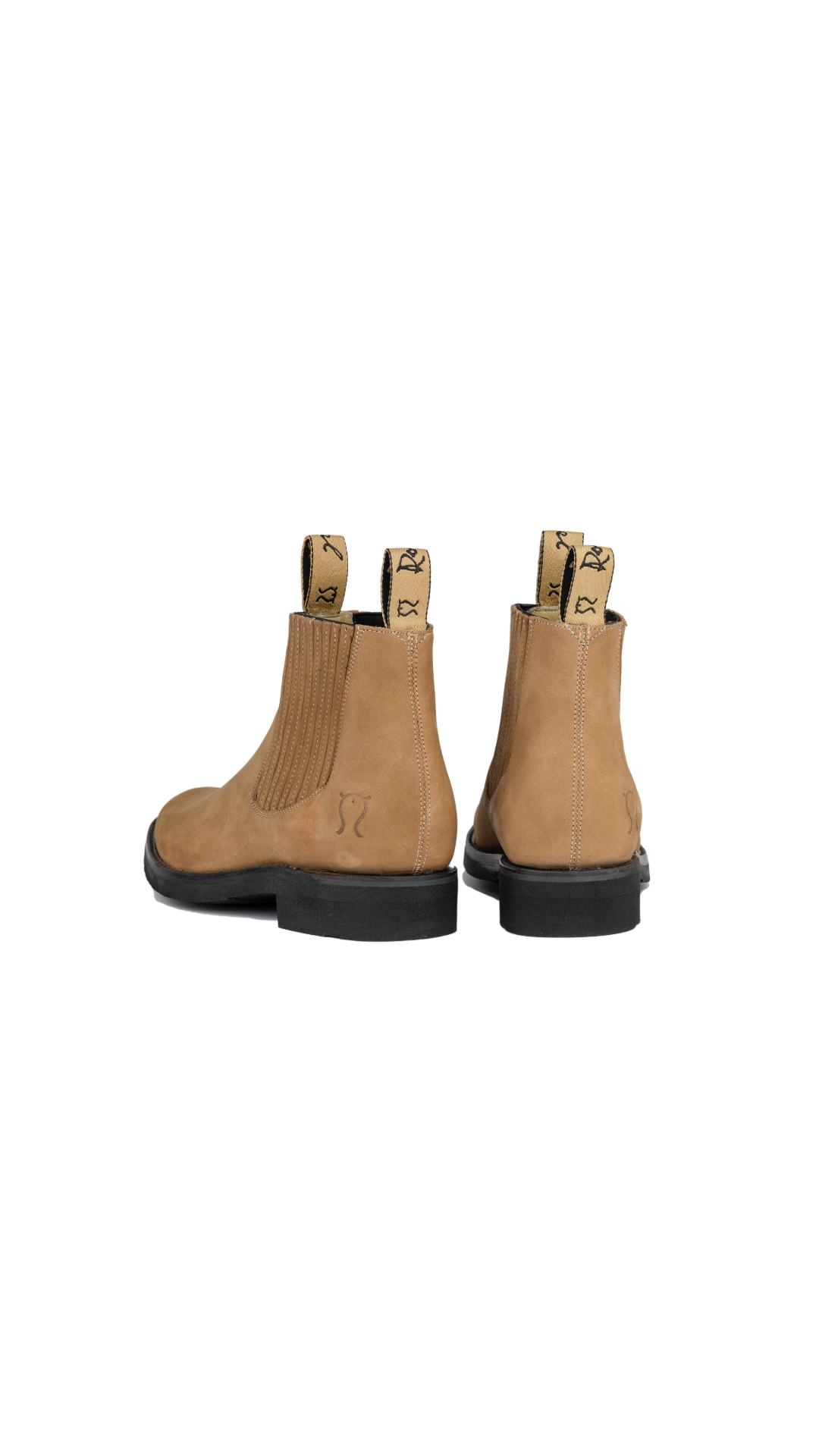 Botin charro color Arena suela hule vulcanizado Mod. Ocampo