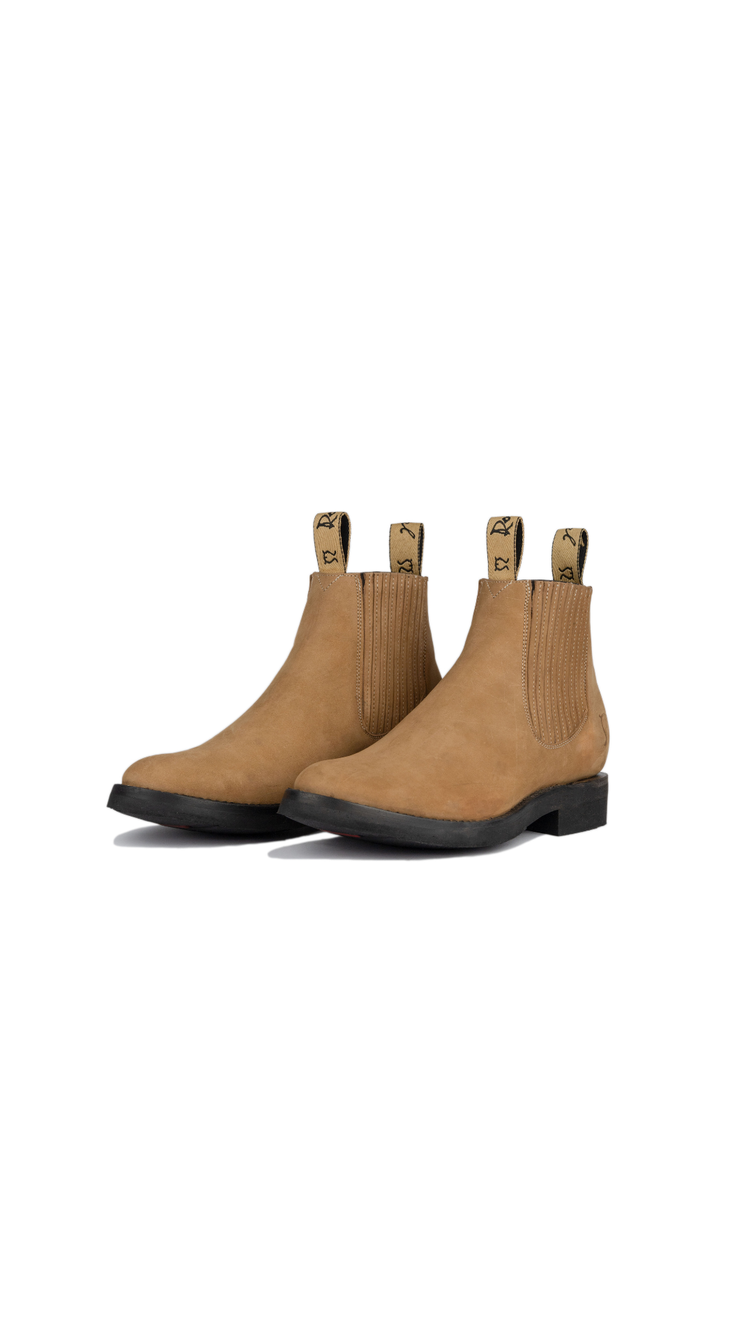 Botin charro color Arena suela hule vulcanizado Mod. Ocampo
