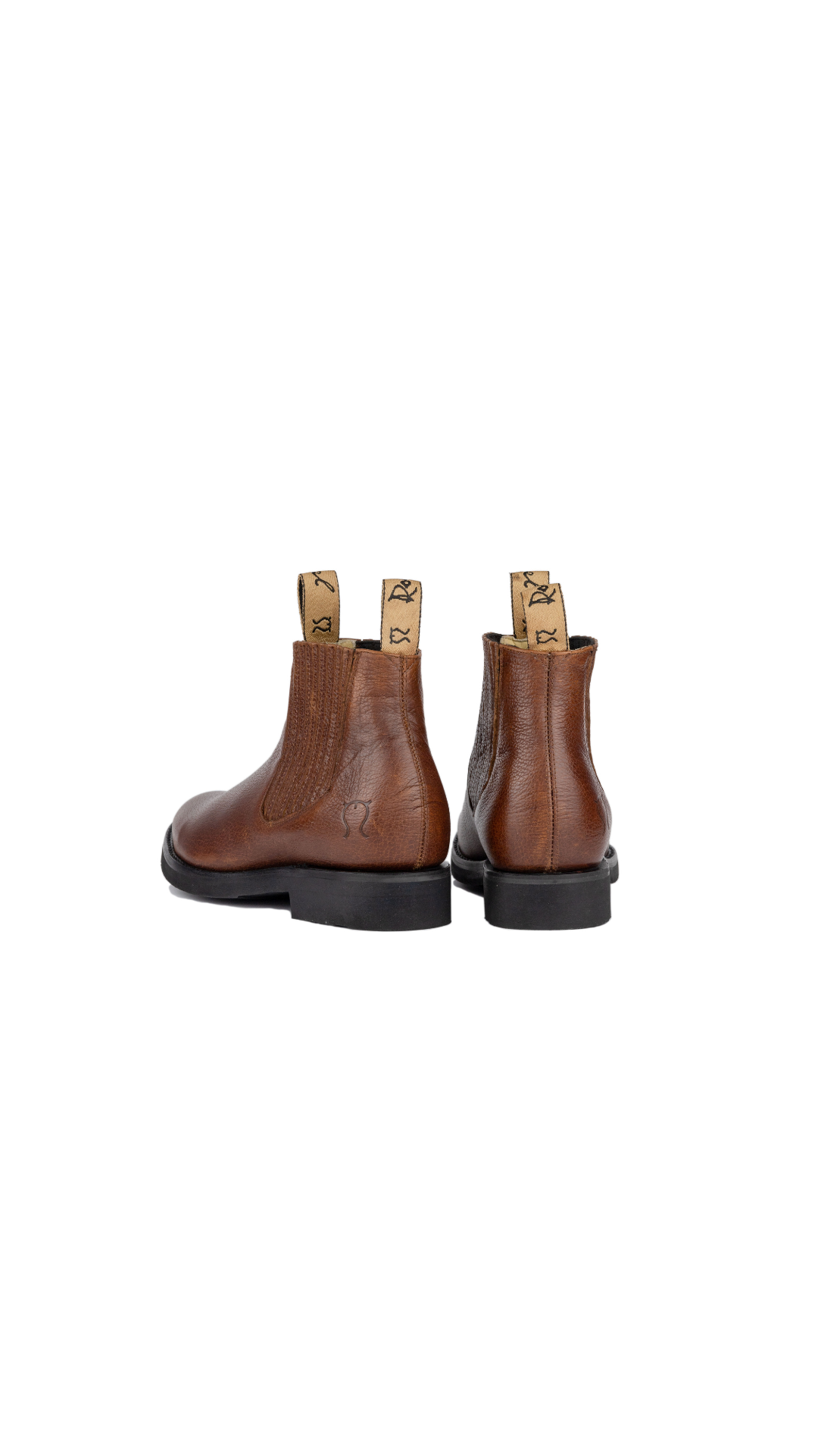 Botin charro color Nogal suela hule vulcanizado Mod. Hidalgo