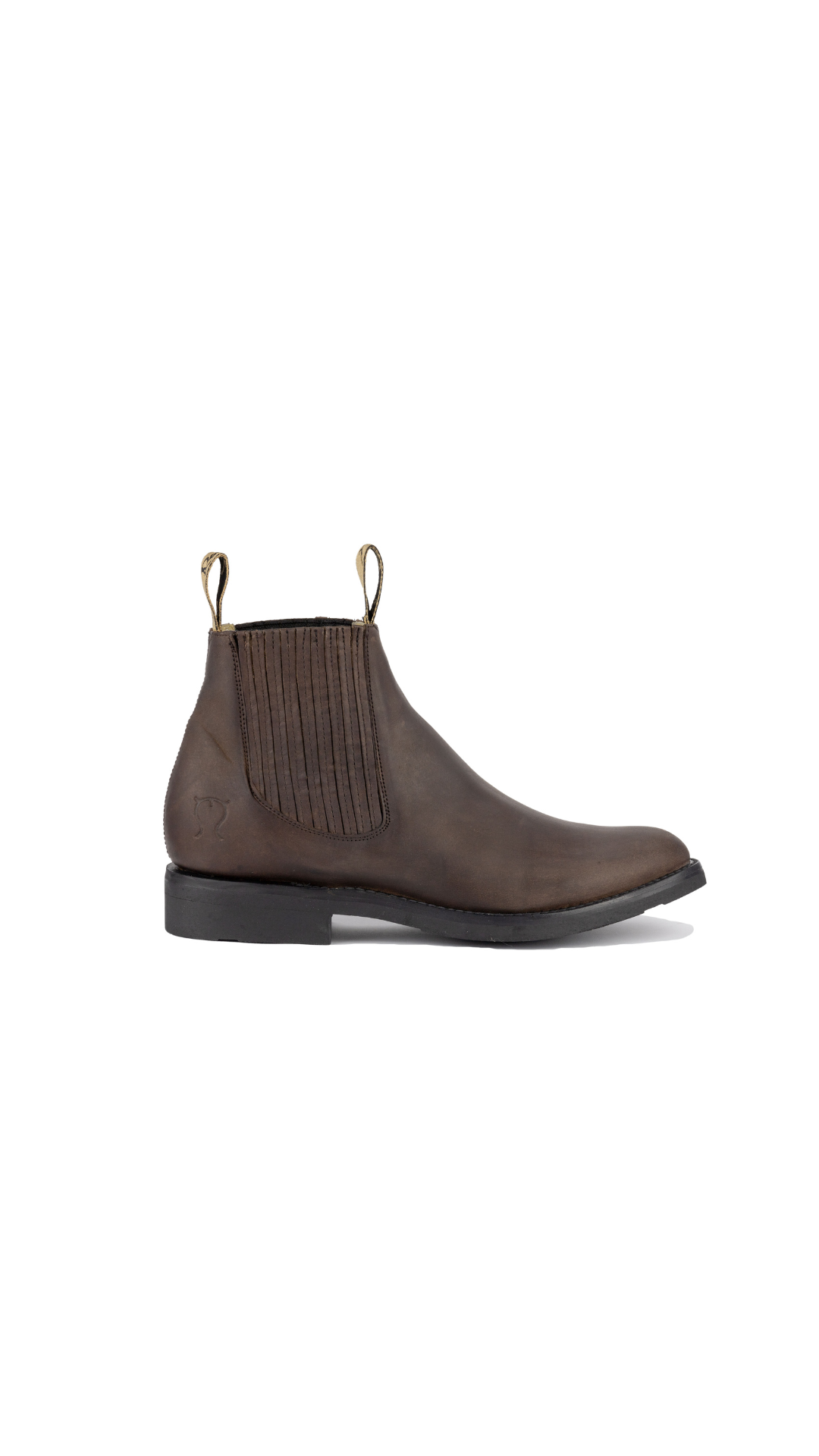 Botin charro color Chocolate suela hule vulcanizado Mod. Ocampo