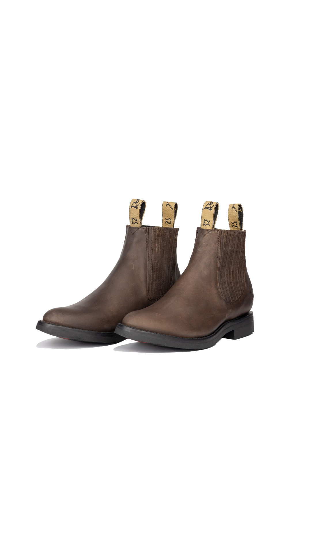 Botin charro color Chocolate suela hule vulcanizado Mod. Ocampo