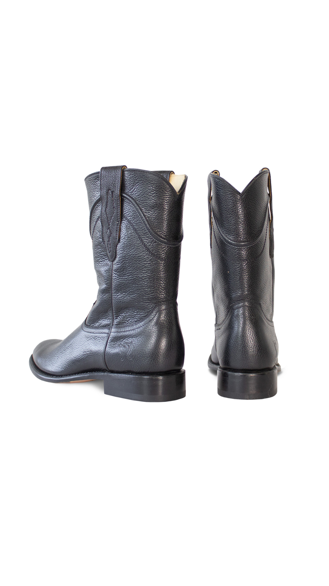 Bota Roper Vaquera Piel Negro de hombre Mod. Tacana