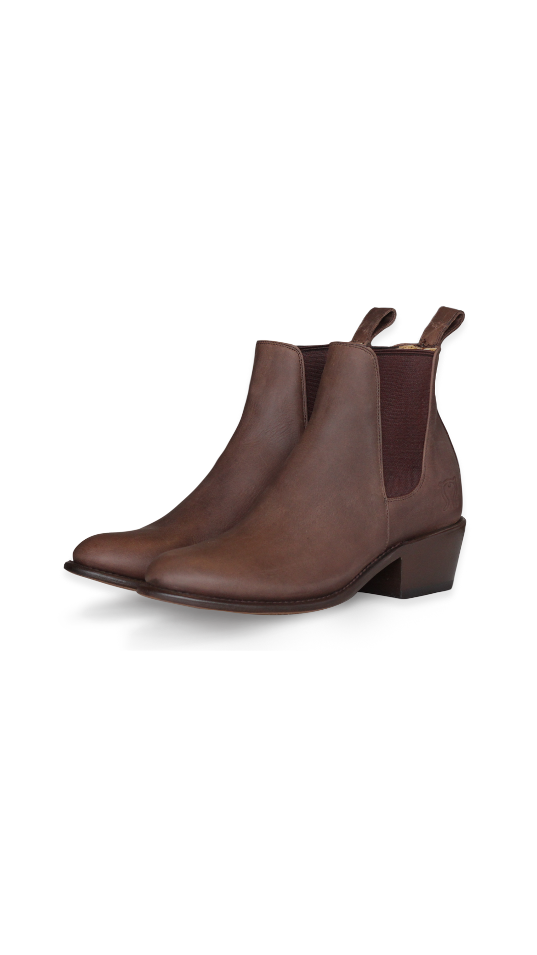 Botín tacón bajo mujer Mod. Cherán Chocolate