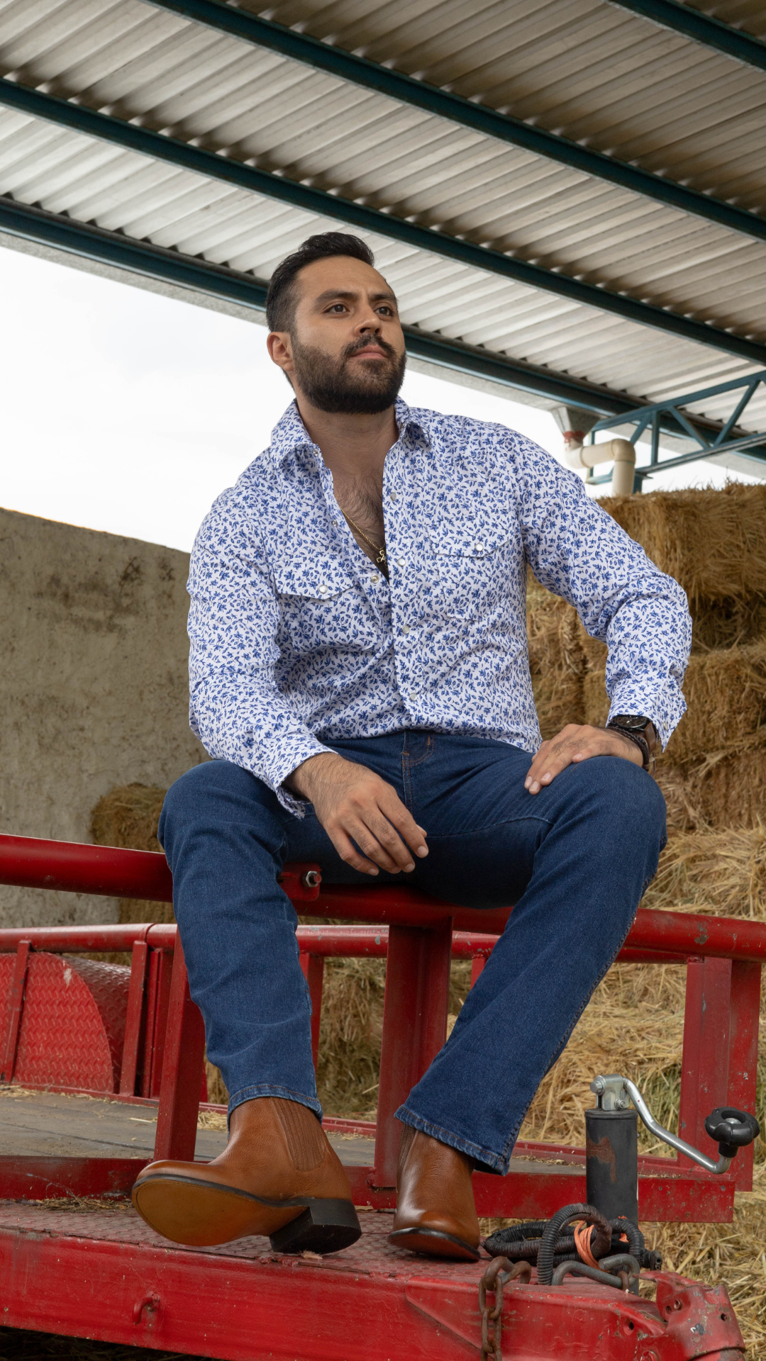 Botín Charro piel floter (H) Mod.Quiroga Nogal